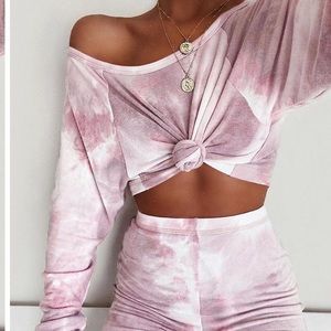 Tie Dye Biker Short Set